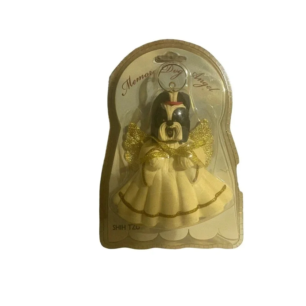 SHIH TZU Dog Memory Angel Christmas Gift Ornament Fur Baby Rainbow Bridge